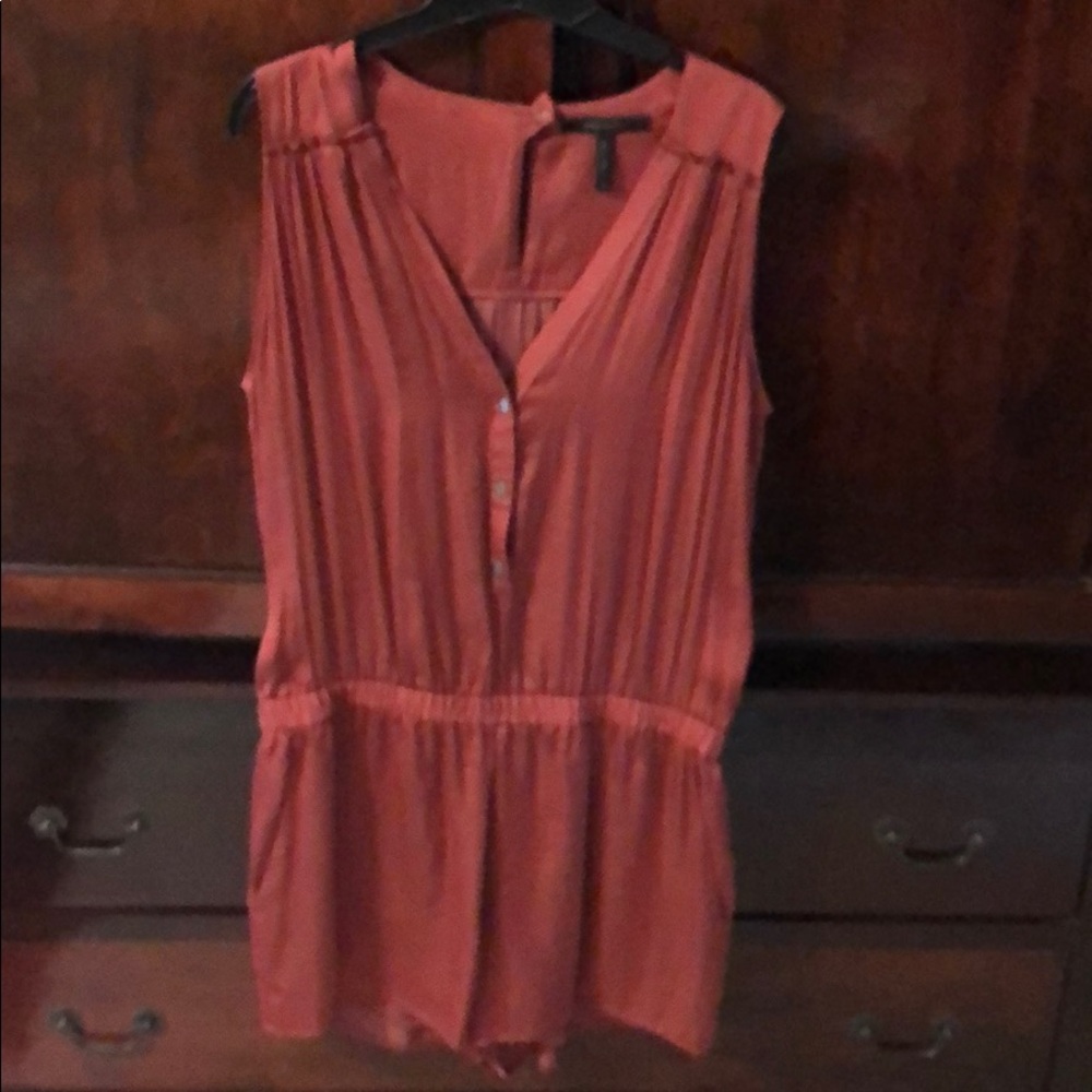 Burn orange romper